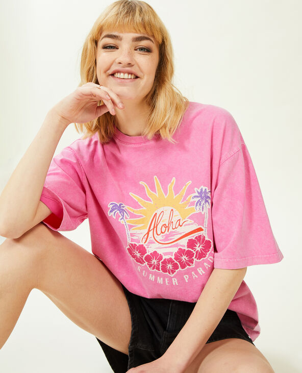 T shirt oversize avec imprim