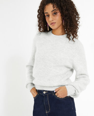 Pull en maille douce et chaude gris clair - Pimkie