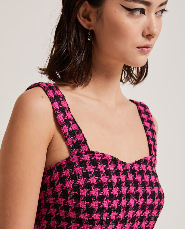 Brassière en tweed rose - Pimkie