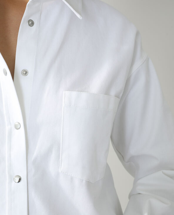 Chemise pressionnée blanc - Pimkie