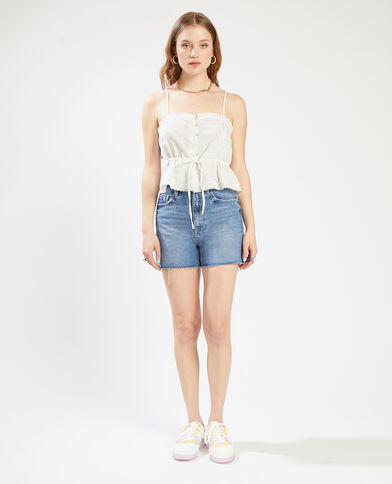 Top à bretelles dentelle blanc - Pimkie
