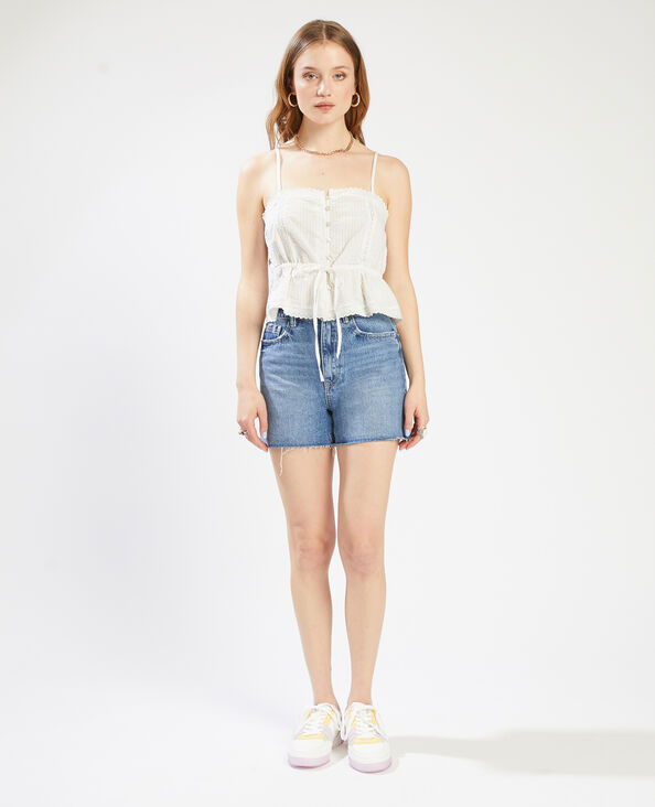 Top à bretelles dentelle blanc - Pimkie