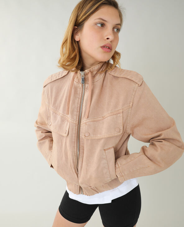 Veste en jean best sale camel