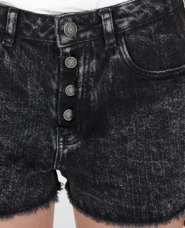 Short en jean taille haute gris foncé - Pimkie