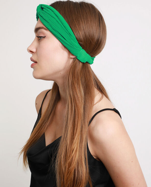 Headband plissé vert - Pimkie