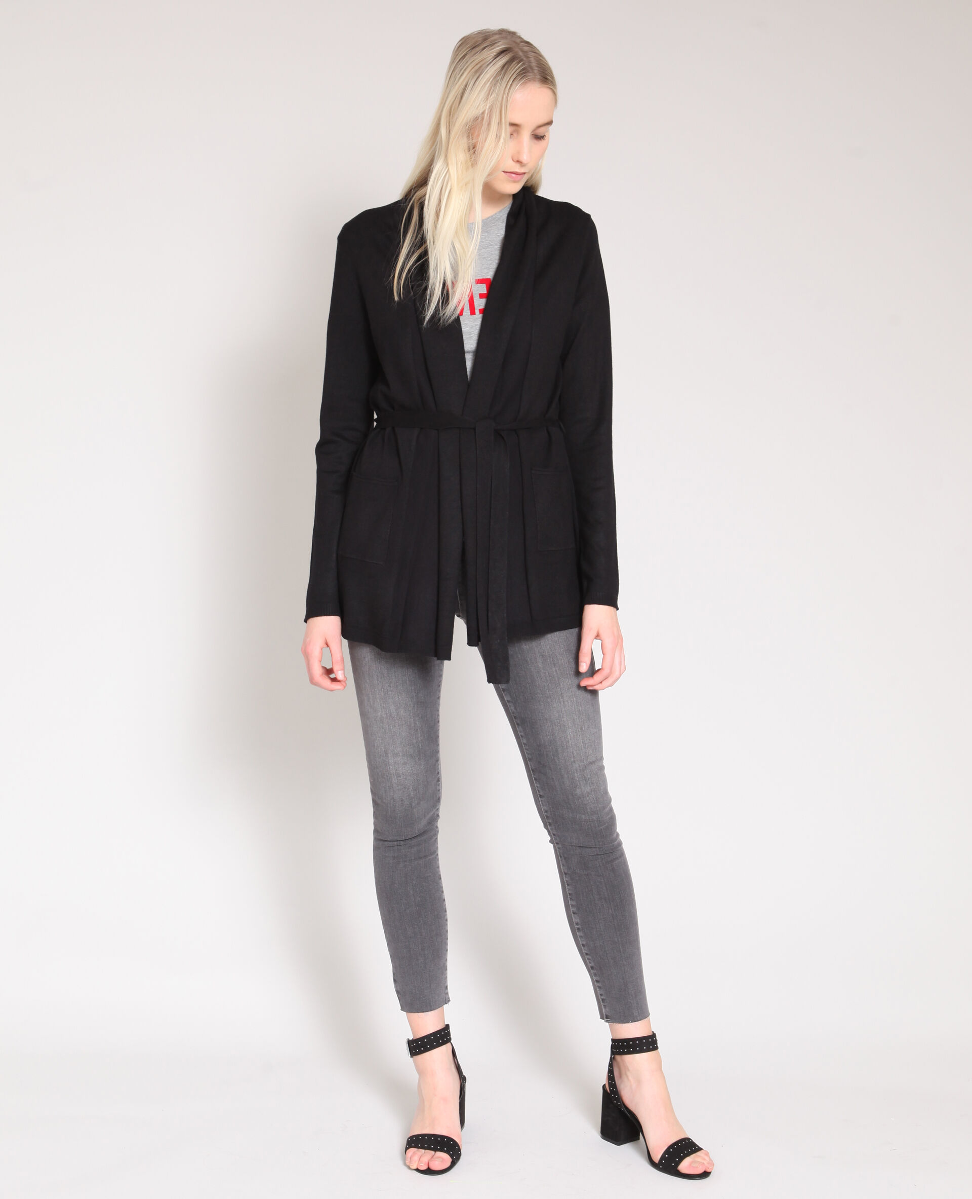 lange blazer zwart