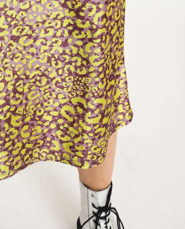 Robe velours léopard lilas - Pimkie