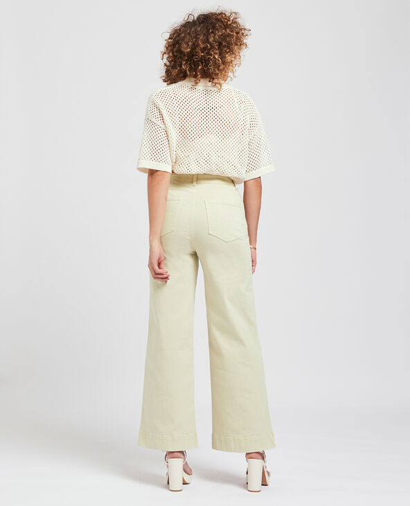 Jean wide taille haute écru - Pimkie