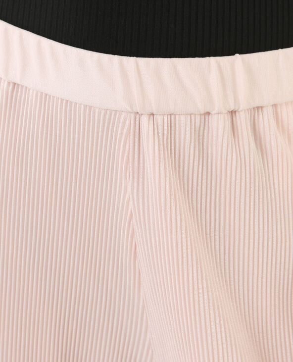 Jupe culotte plissée rose clair - Pimkie