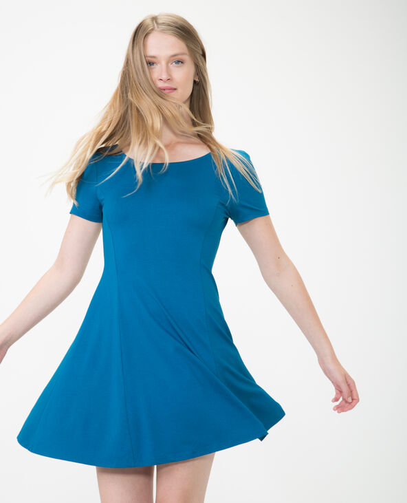 Robe best sale trapeze bleu