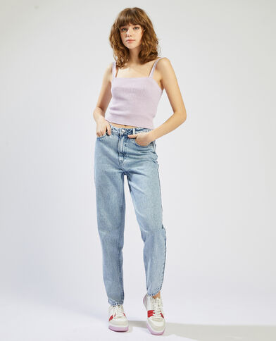 Jean mom taille haute bleu clair - Pimkie