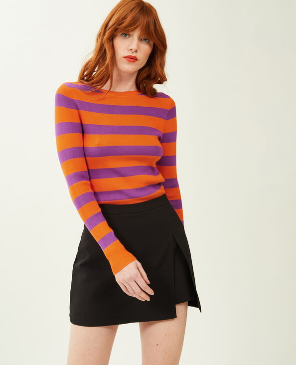 Pull moulant col rond orange - Pimkie