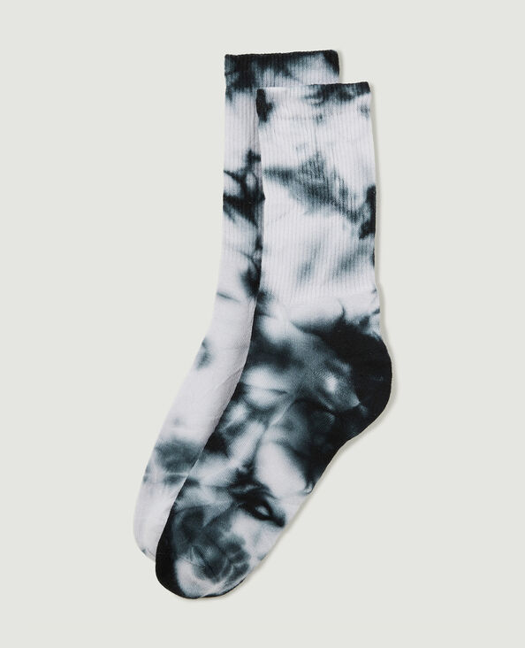 Paire de chaussettes tie and dye noir - Pimkie