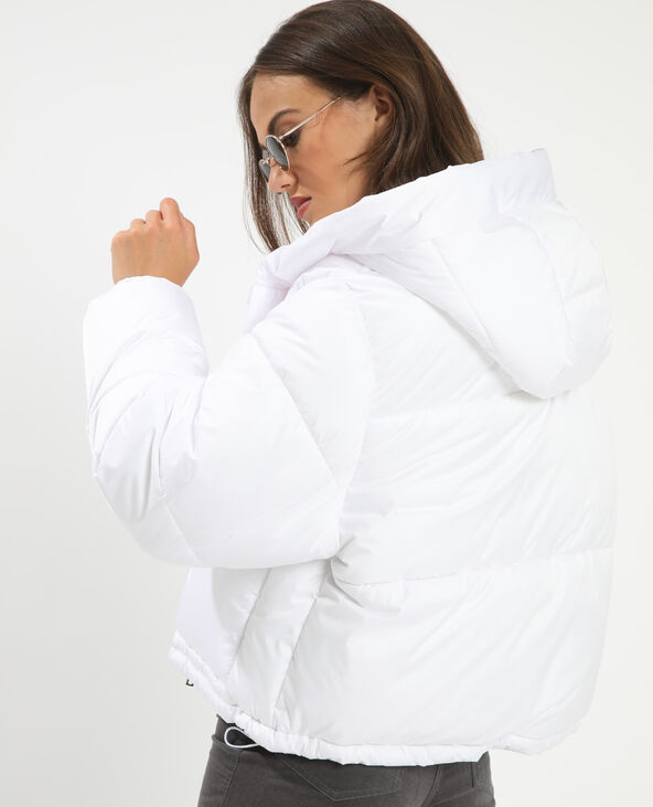 Doudoune cheap blanche capuche
