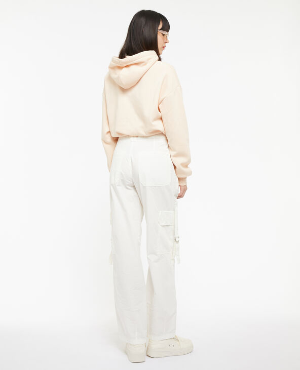 Pantalon cargo en toile légère blanc - Pimkie