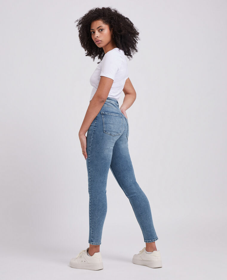 Jean skinny taille haute bleu - Pimkie