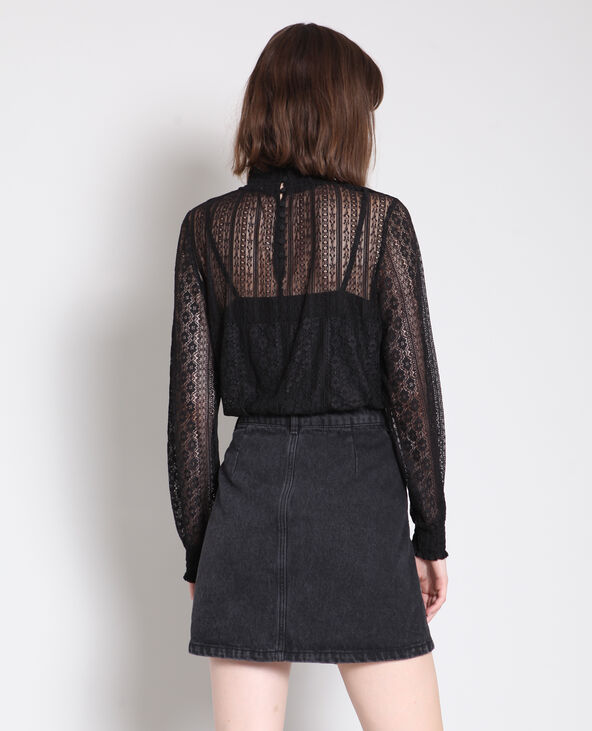Blouse en hotsell dentelle noire