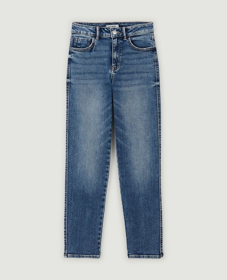 Jean droit stretch bleu denim - Pimkie
