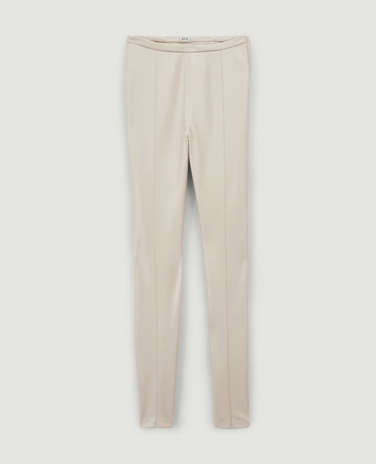 Legging simili cuir écru - Pimkie