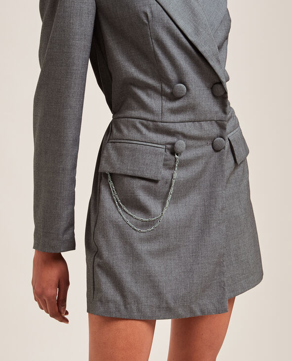 Combishort blazer gris - Pimkie