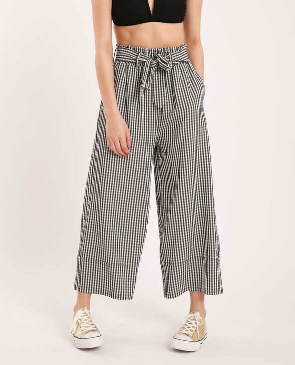 Pantalon a best sale carreau large