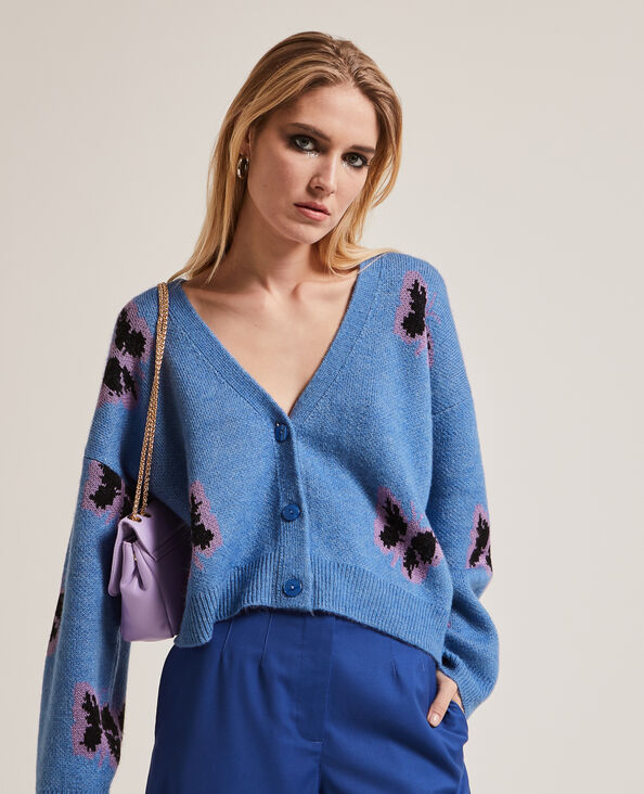 Gilet en maille  bleu - Pimkie