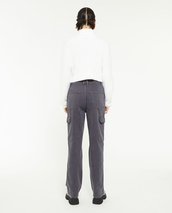 Pantalon cargo droit gris foncé - Pimkie