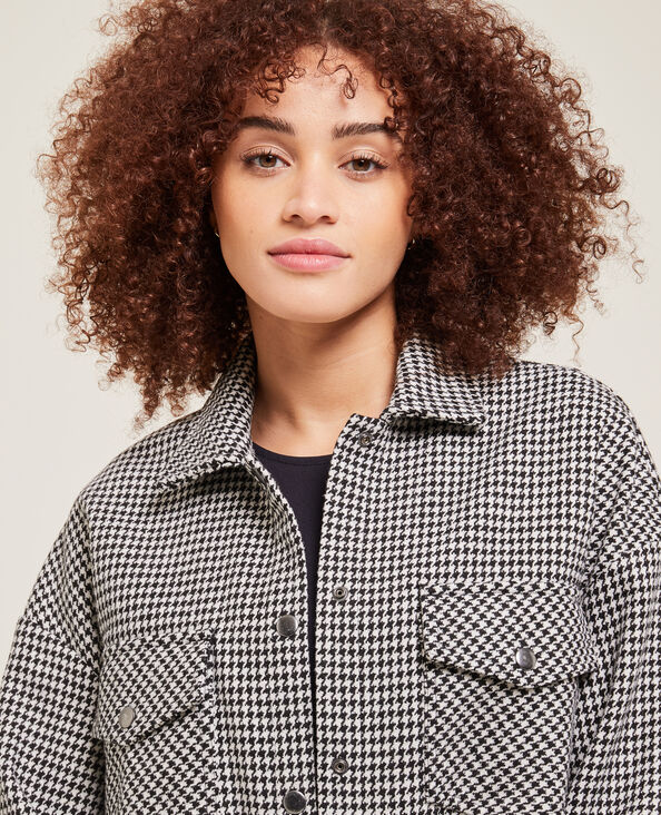 Surchemise en tweed noir - Pimkie