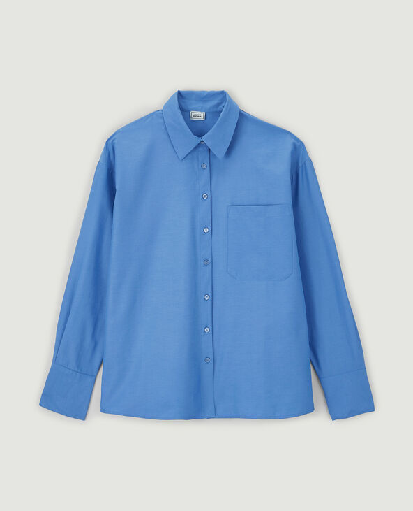 Chemise manches longues bleu - Pimkie