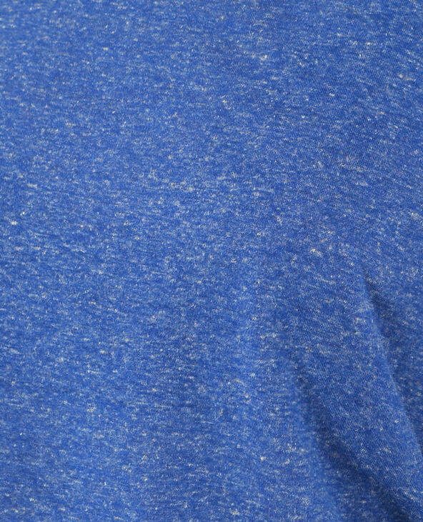T-shirt maille chinée bleu marine - Pimkie