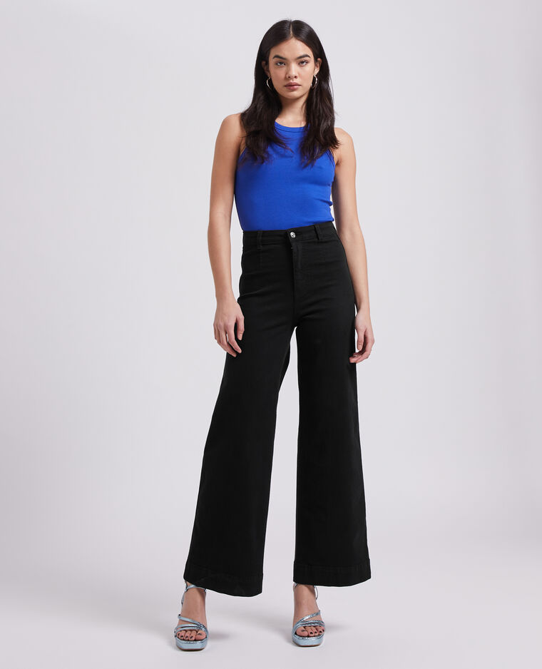 Jean wide taille haute gris foncé - Pimkie