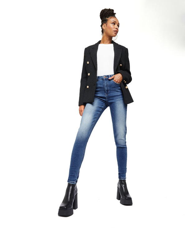 Jean skinny taille haute bleu - Pimkie