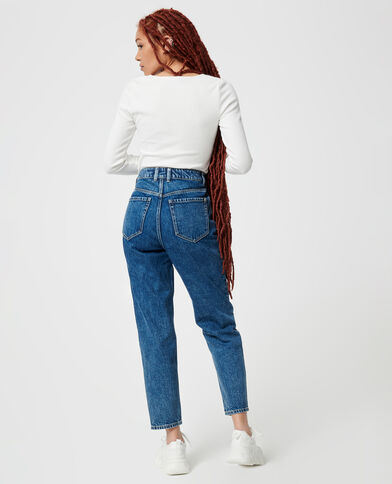 Jean taille haute bleu denim - Pimkie