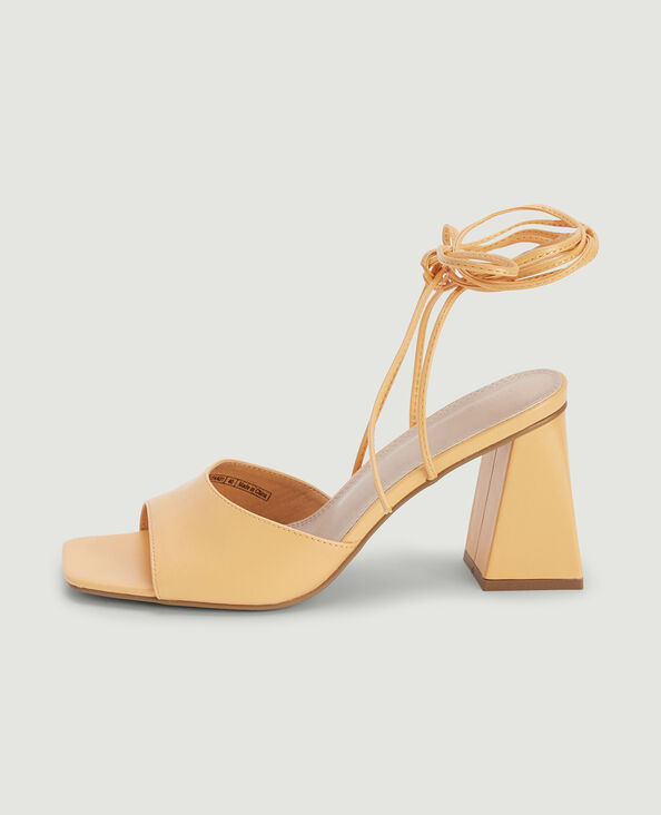 Sandales talons pyramides orange - Pimkie