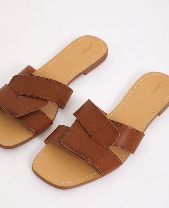 Sandales plates marron - Pimkie