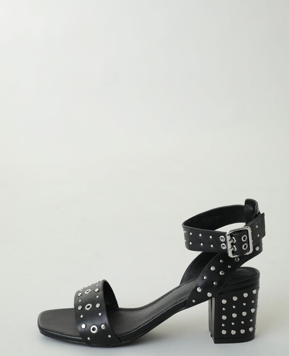 Sandales noires 2025 à talons