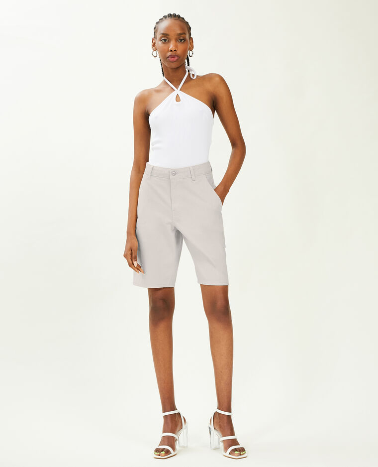 Bermuda charpentier cargo blanc - Pimkie