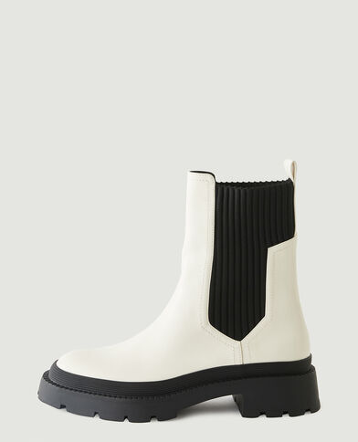 Bottines Chelsea blanc - Pimkie