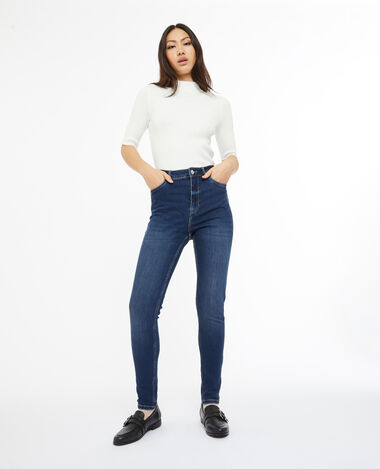 Jean skinny push up taille regular bleu - Pimkie