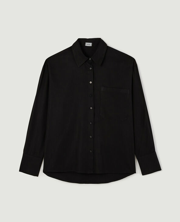 Chemise manches longues noir - Pimkie