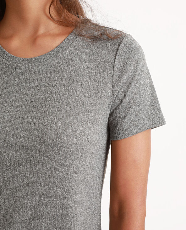 Robe t-shirt gris chiné - Pimkie