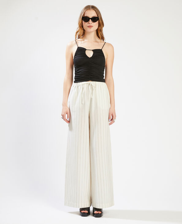 Pantalon large et droit SMALL rose clair - Pimkie