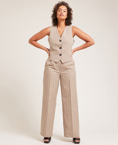 Pantalon wide leg blanc - Pimkie