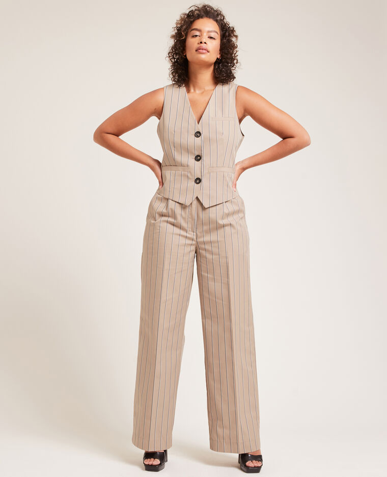 Pantalon wide leg blanc - Pimkie