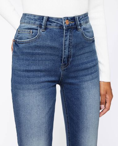 Jean skinny taille haute bleu - Pimkie