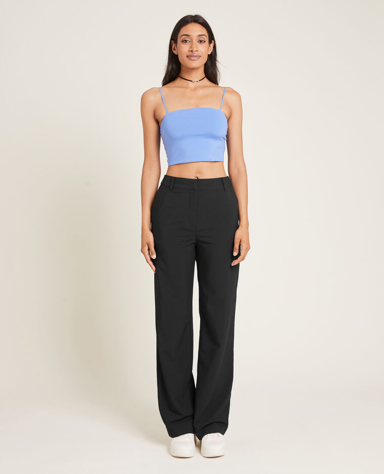 Pantalon large et droit taille haute SMALL noir - Pimkie
