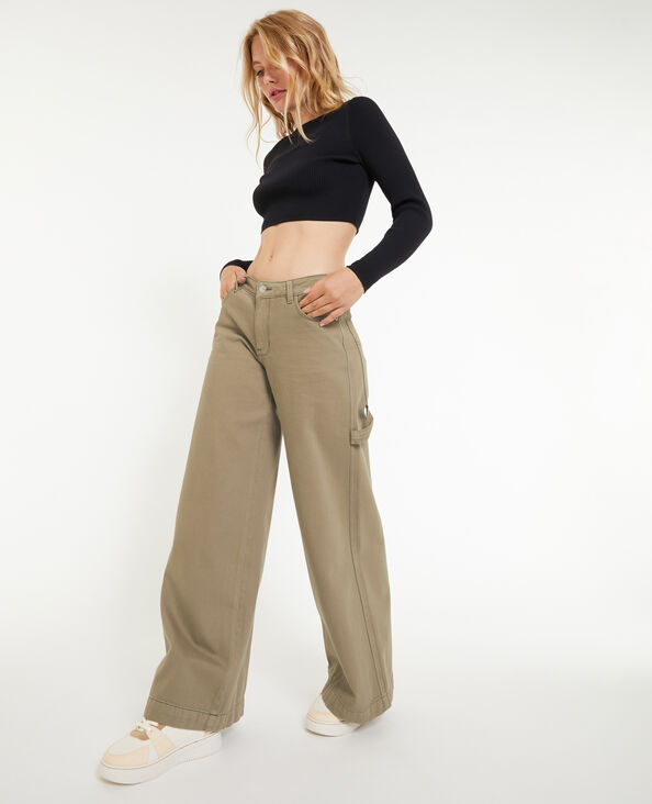 Jean large loose vert kaki - Pimkie