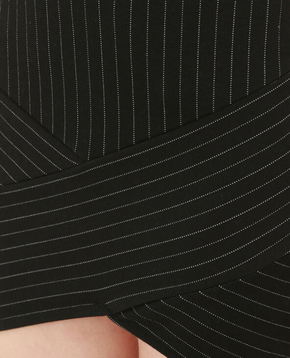 Mini jupe rayée noir - Pimkie