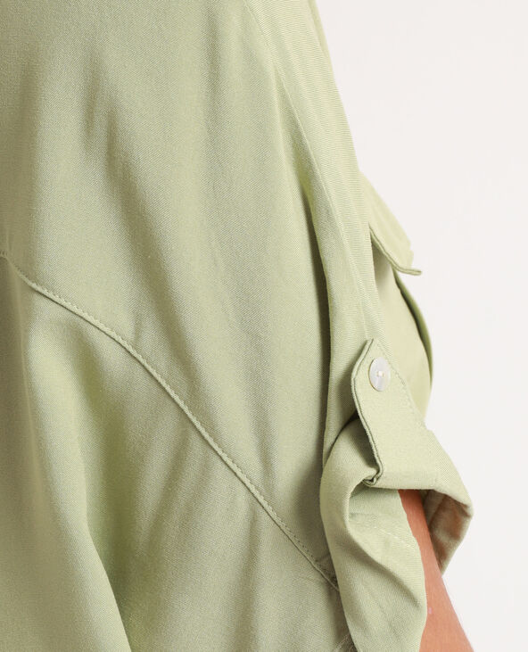 Chemise à manches courtes vert de gris - Pimkie