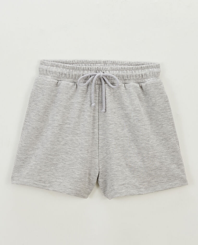 Short en molleton gris chiné - Pimkie